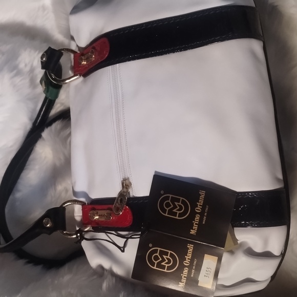 #8 LUX LEATHER & PATENT LEATHER ITALIAN ARTISAN DESIGNER MARINO ORLANDI NWT - Picture 1 of 14